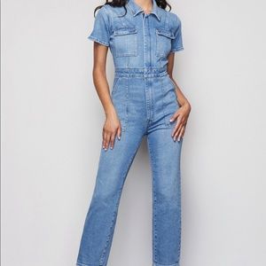 Good American Denim Jumpsuit EUC